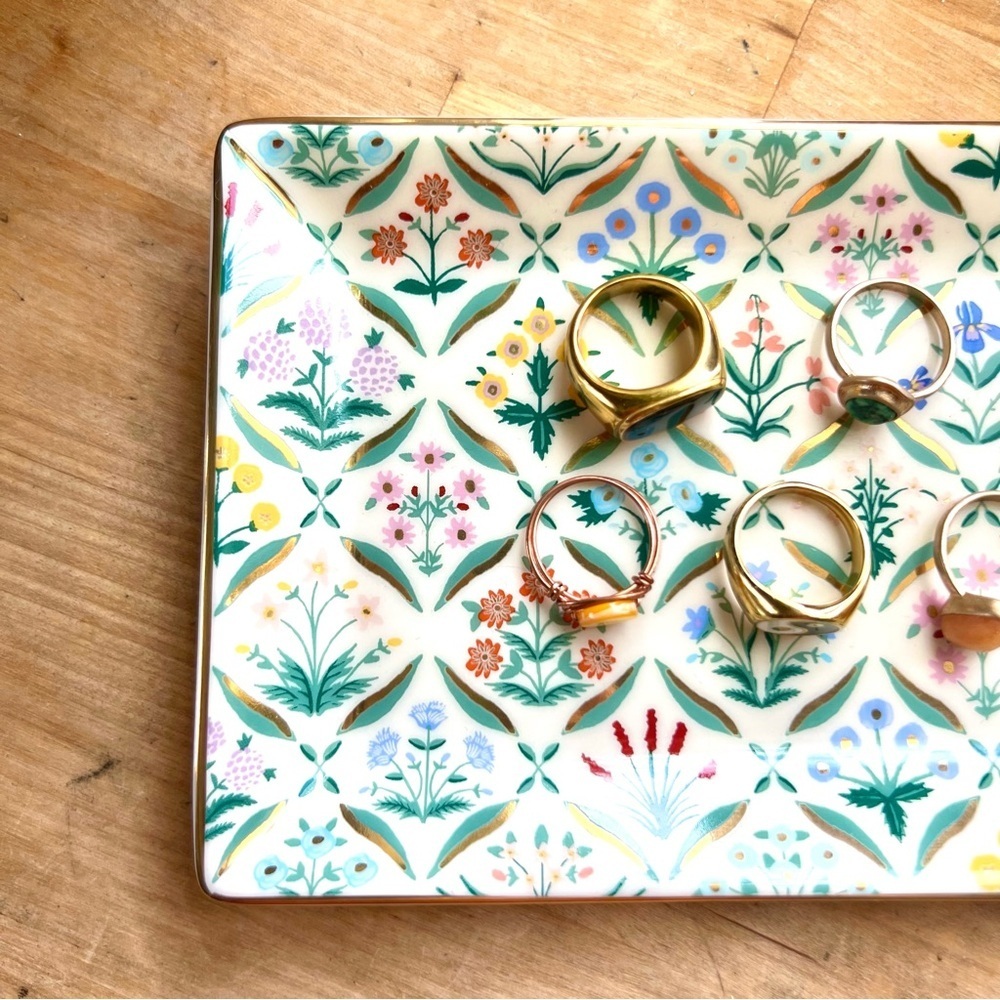 Floral Glass Mini Tray - Picture 2 of 4